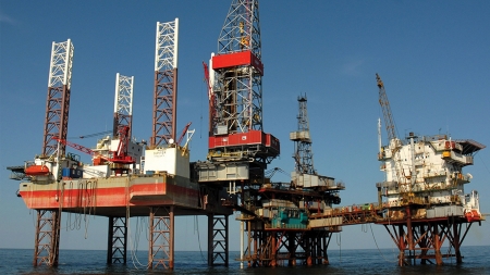 Nigerian Oil Rig - oil, building, nigerian, rig, industrial