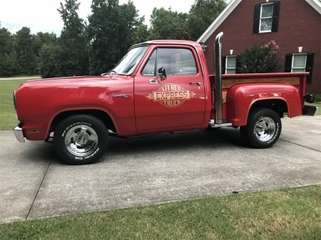 1979 Dodge Little Red Express - red, old-timer, little, pickup, dodge, express