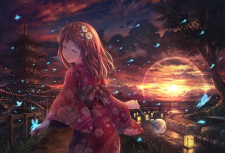 japanese girl  other  anime background wallpapers on