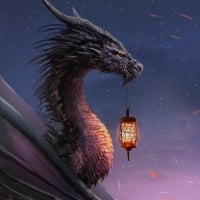 Dragon with lantern