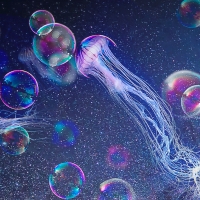 Jellyfish and bubbles