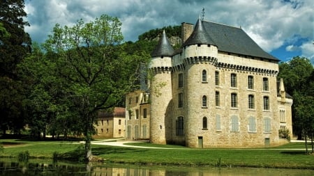 Chateau de Puymartin in France - building, puymartin, chateau, france, castle