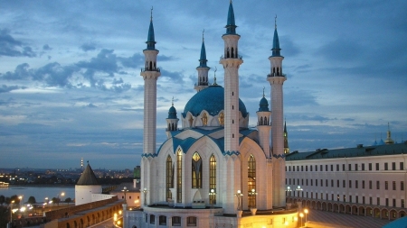 Qolsharif Mosque,Kazan,Russia - building, qolsharif mosque, russia, kazan, religious