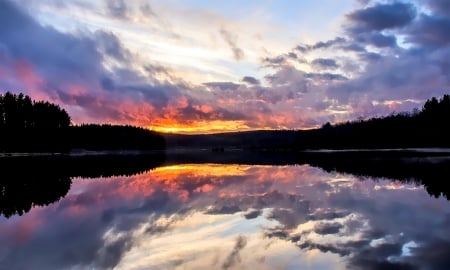 Twilight at Deep Creek Lake,Maryland - maryland, twilight, sunrise, deep creek lake