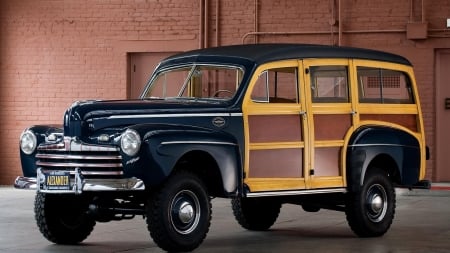 1946 Ford Super Deluxe Station Wagon - deluxe, station, ford, super, station wagon, car, wagon, old-timer, woodie