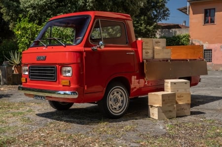 1977 Fiat 900 Coriasco Pickup - Coriasco, Red, Van, Pickup, Fiat, Old-Timer, 900