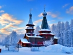 Russian Church in Winter