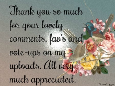 THANK YOU - CARD, YOU, COMMENT, THANK