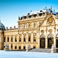 Belvedere Baroque Palace in Vienna, Austria