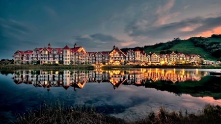 The Westin Trillium House, Blue Mountain - lake, hotel, building, the westin trillium house, blue mountain