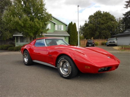 73 Corvette Stingray - red, stingray, chevrolet, sport, old-timer, car, corvette