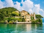 Villa Balbianello on Lake Como in Italy