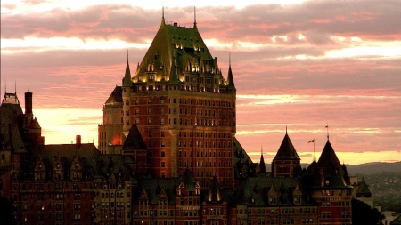 Chateau Frontenac in Quebec - quebec, frontenac, chateau, building