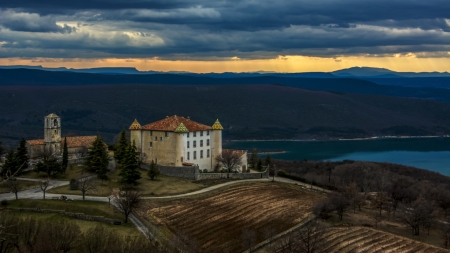 Chateau D'Aiguines in France - building, chateau, d aiguines, france