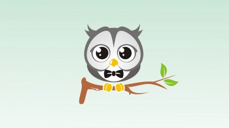 Owl - owl, vector, bufnita, bow, uleem odhit