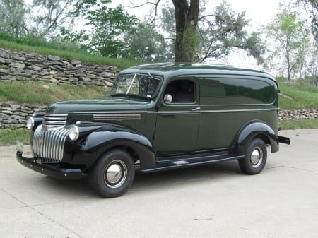 1946 Chevrolet Panel Van - Car, Van, Old-Timer, Chevrolet, Panel