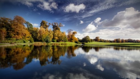 Reflection in the Lake - Reflection, Lake, Landscape, Nature