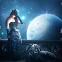 Girl and Tiger