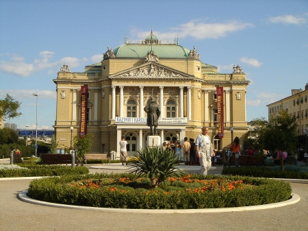 Theater in Rijeka, Croatia - architecture, rijeka, theater, croatia