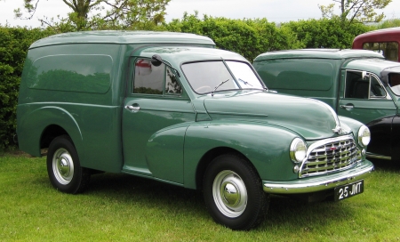 1954 morris cowley commercial ca - cowley, car, commercial, grass, morris, van