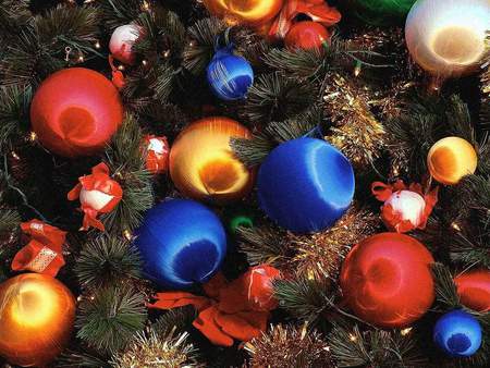 decorations - abstract, colored balls, photography