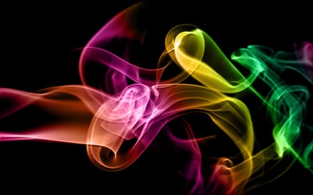 Colorful Pastel Smoke 4 - smoke, black, coloful pastel, 3d