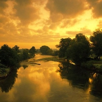 SUNSET  RIVER