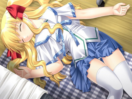 asleep - anime, girls, other