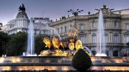 Fountain in Cibeles, Madrid - Cibeles, Fountain, Spain, Madrid