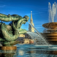 Fountains and Church