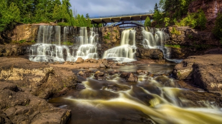 Waterfalls in Minneopa State Park, Minnesota