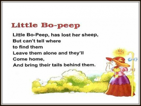 LITTLE BO PEEP - bo, image, peep, little