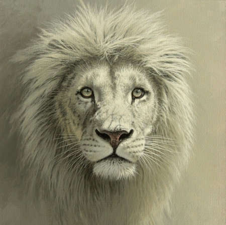 Ghost of the Timbavati - animal, leu, lion, art, fuz caforio