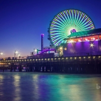 Santa Monica Pier in California USA