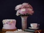 Still life with cake