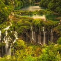 Waterfall Plitvice Lake National Park