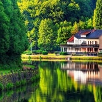 House Reflected in the Lake