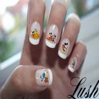 White Tip Autumn Nail Art