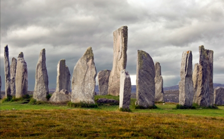 the Callanish Stones, Scotland - scotland, stones, history, religious