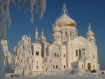 White Russian Church in the Snow