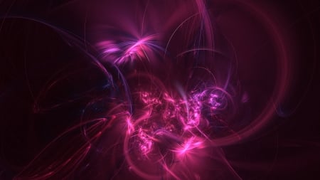 pink - abstract, girls, fantasy, 3d