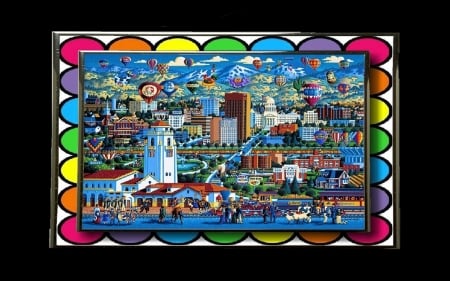 Denver Colorado by artist Eric Dowdle - 1, 2, 3, 4