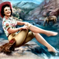 Cowgirl Art . .