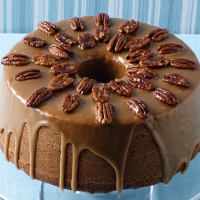 Pumpkin Pecan Bourbon Cake