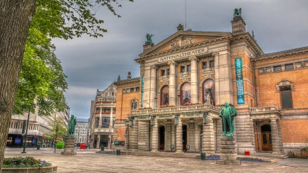 National Theater of Oslo in Norway - Norway, National, Theater, Building, Oslo