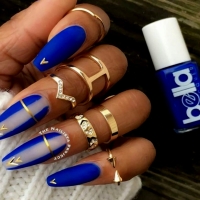 Dark Blue And Gold