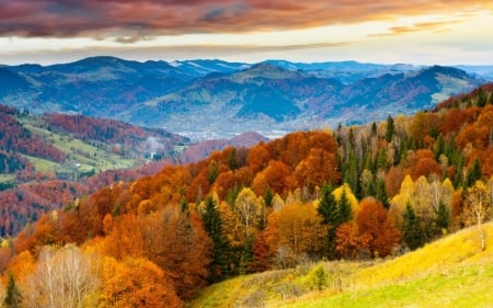 Autumn in mountain - nature, moubtain, autumn, photography