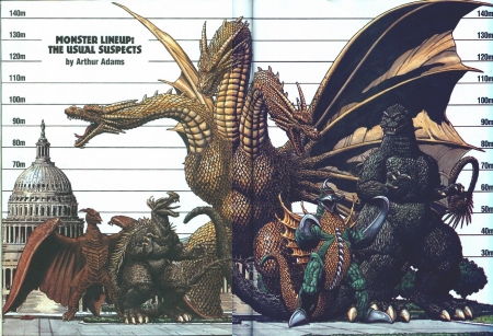 Godzilla (Kaiju Size Chart) - monsters, sci-fi, godzilla, movies, kaiju