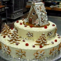 Gingerbread House Cake