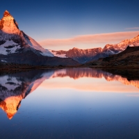 Sunset at Mirror Lake Mountain